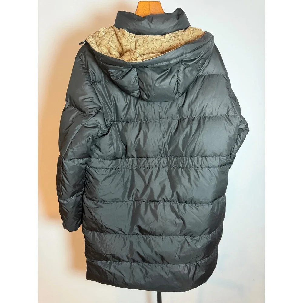 Coach long puffer